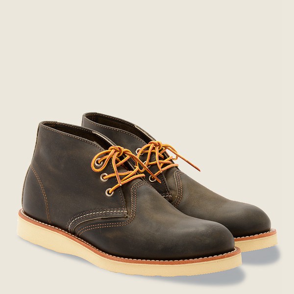 Red Wing Heritage Sko Work - Chukka Rough & Tough Læder - Mørke Grå - Herre 8710-SUELX